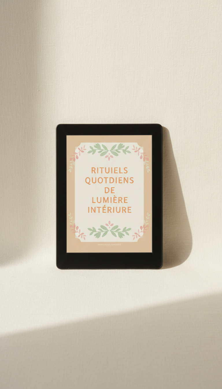 Ebook rituels quotidiens : lumière intérieure